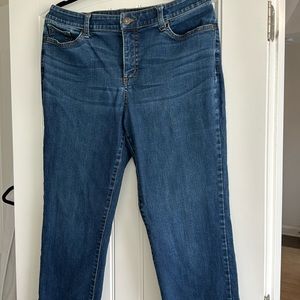 Saint John's Bay Women's Blue Jeans Size 14 Straight Leg